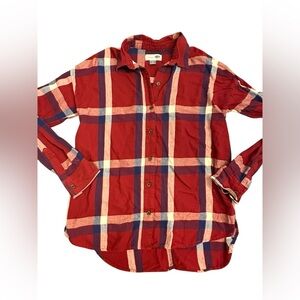 Old Navy Boyfriend Fit Flannel Shirt- EUC
